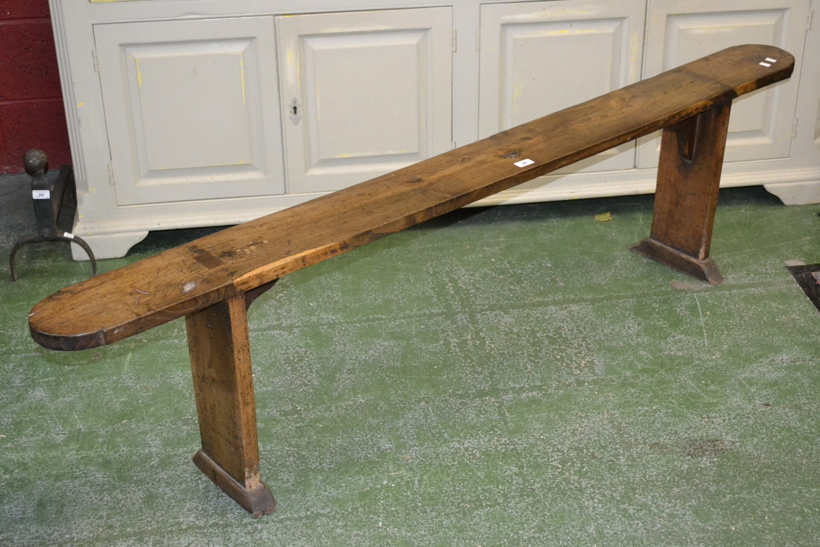 An elm country kitchen bench.