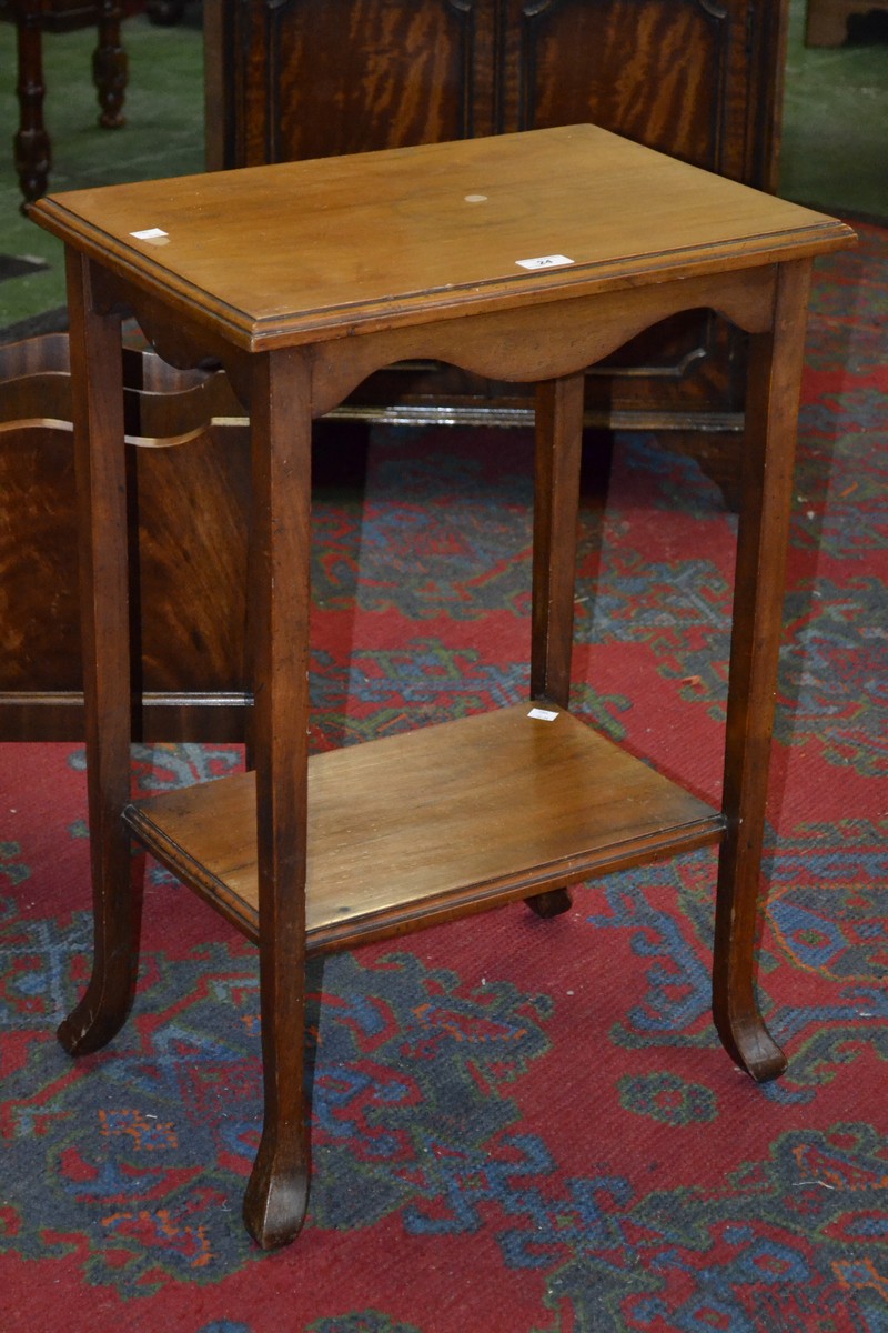 A mahogany side table