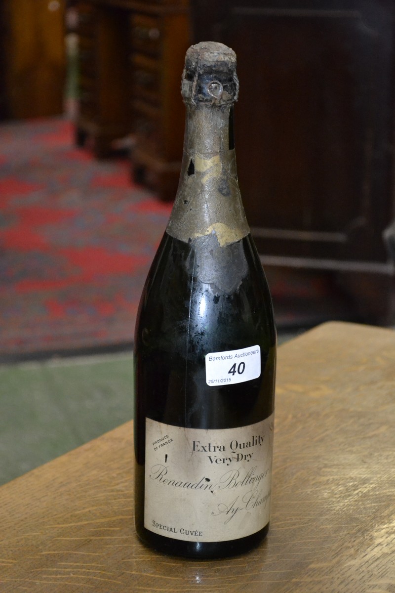 Champagne - a bottle of Renaudin, Bollinger and Co.