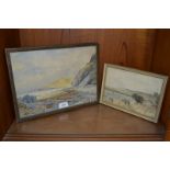 P Campbell
Rocky Shoreline
signed, dated 91, watercolour, 24cm x 33.