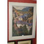 Ann Wilkinson 20th century
Cromford, pastel,signed,