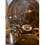 EPNS - a Victorian tapering oval coffee pot,