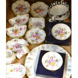 Royal Crown Derby  - Posies trinkets;  vine pattern pate;  Derby blank soup bowls;