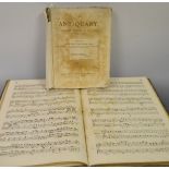 The Musical Library vol III, Instrumental, Charles Knight, London 1836, quarter leather bound 176pp,