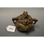 A Chinese bronze censer