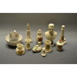 Crested Ware - a Lord Kitchener bust, Frickley Colliery crest; others, St Annes on Sea,