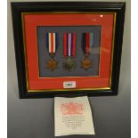Medals, World War Two, late issue group of three, 1939/45, France & Germany, War,