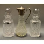 A pair of Stuart Crystal decanters and stoppers;