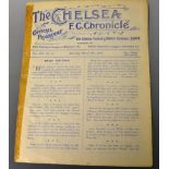 Sport, Football, Programme, Chelsea v Bristol City, 9th March 1912,