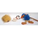 Rod Hull's Emu - Pelham Puppets, part moulded plastic body applied with blue faux fur,