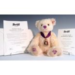 A Steiff limited edition Vanilla mohair bear, Queen Elizabeth II Diamond Jubilee 1952 - 2012,