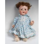 Dolls - an Armand Marseille bisque head doll.