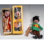 Witch - Pelham Puppets SM Range, wooden  head, grey hair, opening mouth, with wooden teeth,