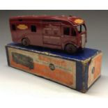 Dinky Super Toys - 981 Horse box, maroon, British Railways transfers,