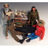 A Palitoy Action Man Arctic Snow Patrol set, comprising action figure, husky sled, husky dogs, skis,