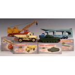 Dinky toy - a 982 Pullmore Car Transporter;  a 972 20 Ton Lorry Mounted Crane (Coles);