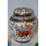 A  ginger jar and cover ,