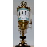 A French brass novelty lantern clock