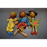 Boy - Pelham Puppets Woodenhead Range, ball head, painted features;  others, similar, Girl,
