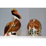 A Royal Crown Derby paperweight Armadillo,