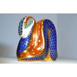 A Royal Crown Derby paperweight, Snake,