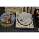 Collectors Plates - a set of four Crown Staffordshire Wildlife in Winter ;