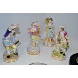 An associated set of four Sampson Hancock Derby figures, The Elements,
