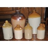 Stoneware - a  group of stoneware storage jars, marked Wheatley and Bates Ltd, W Worboys,