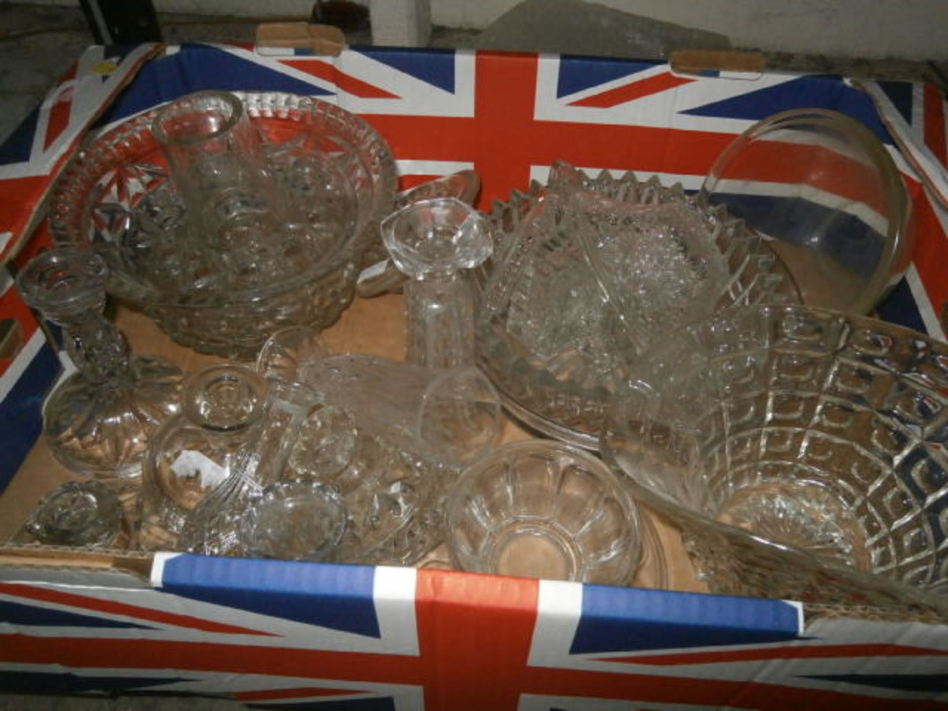 Box of glass ware