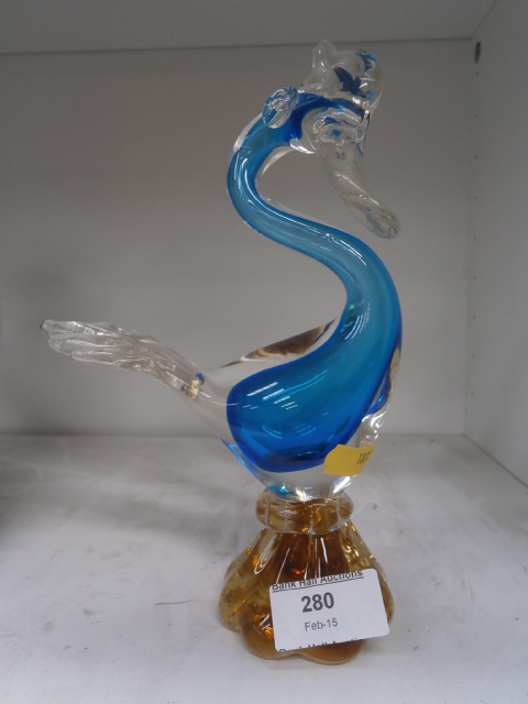 Murano bird figurine