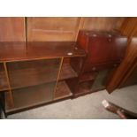 glazed bookcase and bureau