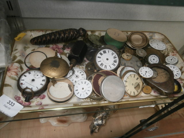 tray of various watch parts