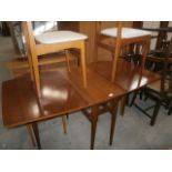 retro drop leaf table & 4 chairs