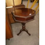 repro mahogany sewing table