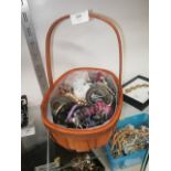 basket of costume jewellery