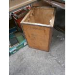 wooden tea chest