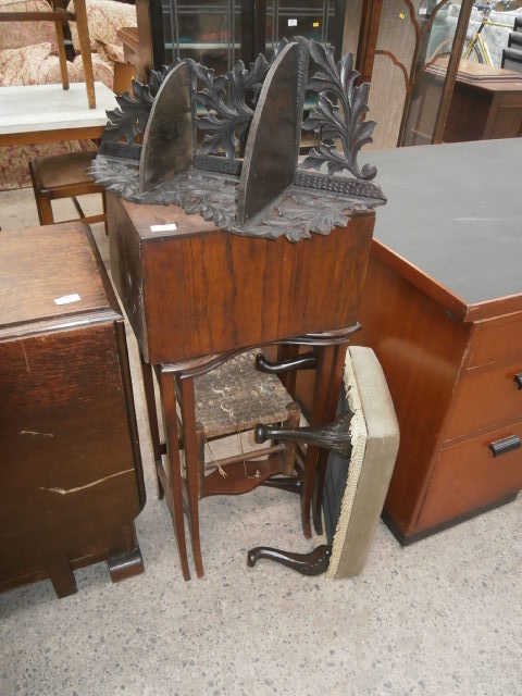 corner shelf,nest of 2, stool and filing box