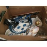 box of vintage kitchenalia