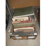 box of vintage books