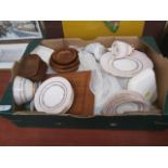 box inc. Treen, china, glassware and British airways food trays