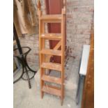 vintage wood stepladders