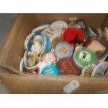 box of badges