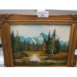 gilt framed oil on canvas