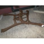 pair of cast bench ends