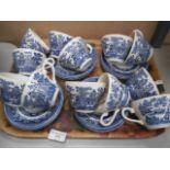 blue & white teaset