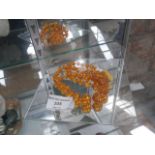 set of amber beads