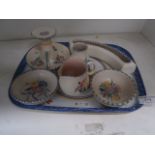 tray of poole pottery