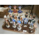 Tray of pottery soldiers