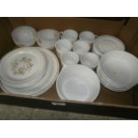 Box of pyrex table ware