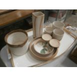 Tray of stoneware